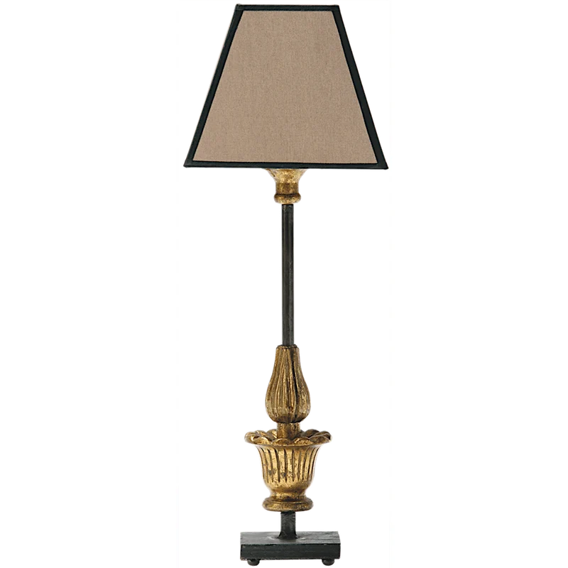 Insolite Lampe en bois dorée (set de 3) sans abat-jour