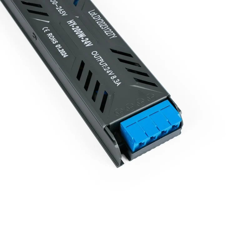 Alimentation LED 24V 200W - 8.3A - Barrette de connexion rapide - IP20