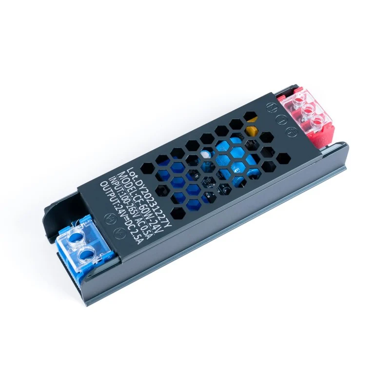 Alimentation LED 24V 60W slim - 2.5A - IP20