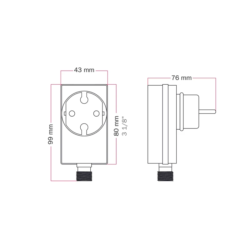 Alimentation avec Fiche Franco/Schuko jusqu’à 12 points lumineux - Marina