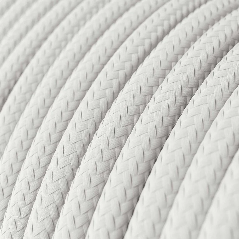 Suspension avec finition en porcelaine avec ampoules LED Ellipse effet porcelaine - Blanc