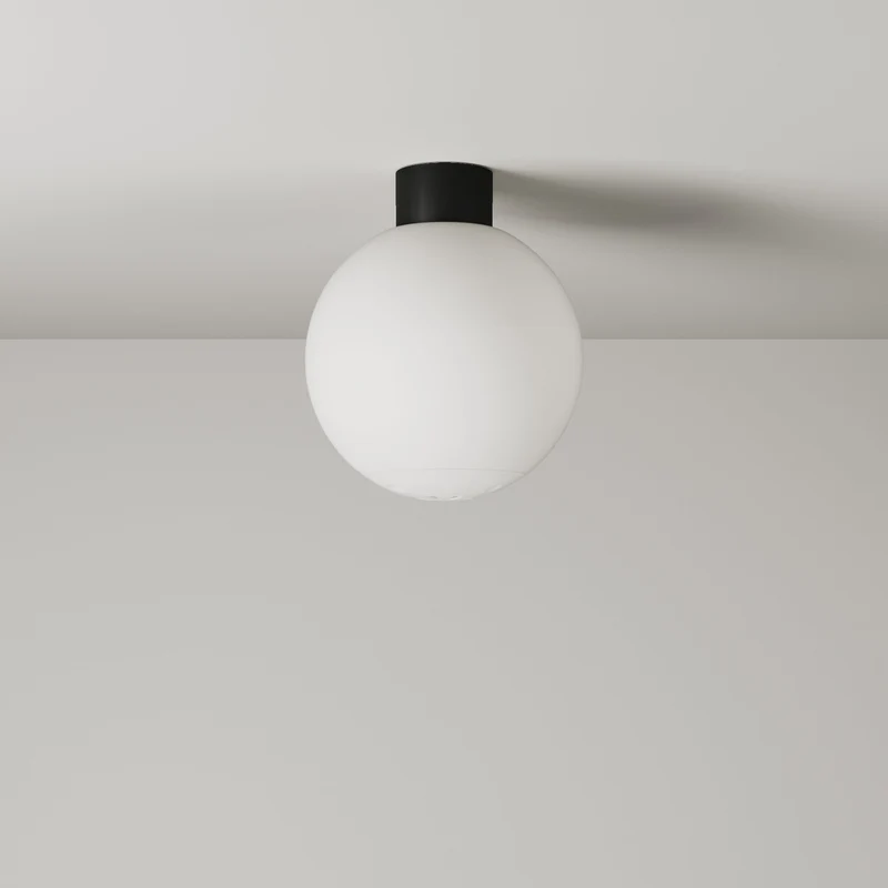 Applique d’extérieur IP44 Blanche et Abat-jour sphérique incassable Unbreak-a-Ball - IO