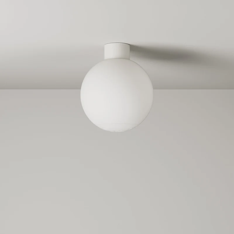 Applique d’extérieur IP44 Blanche et Abat-jour sphérique incassable Unbreak-a-Ball - IO