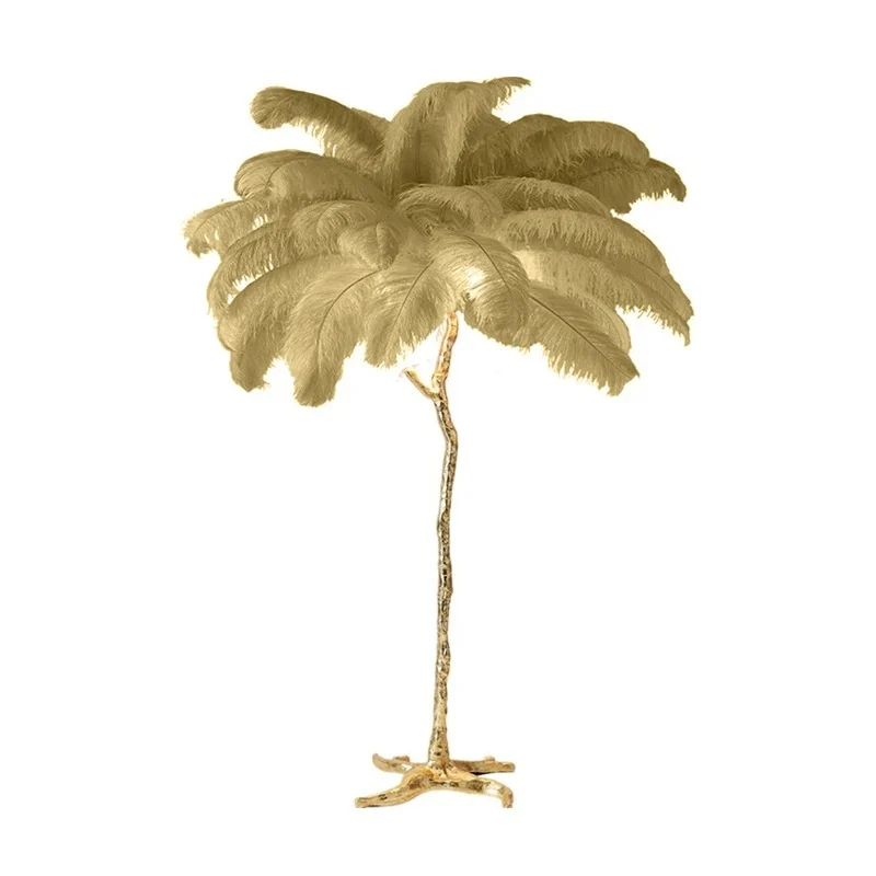 Lampe Plumes d'Autruche