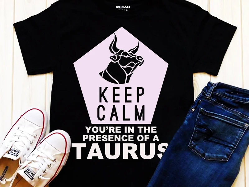 Gardez votre calme, vous êtes en présence d’un T-shirt Taureau, T-shirt graphique Rétro Taureau, T-shirt Zodiaque, Cadeau Zodiaque, Cadeau Taureau, Horoscope
