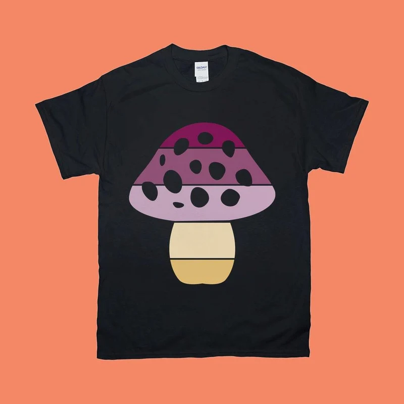 Forme de champignon | T-shirts rétro Sunset