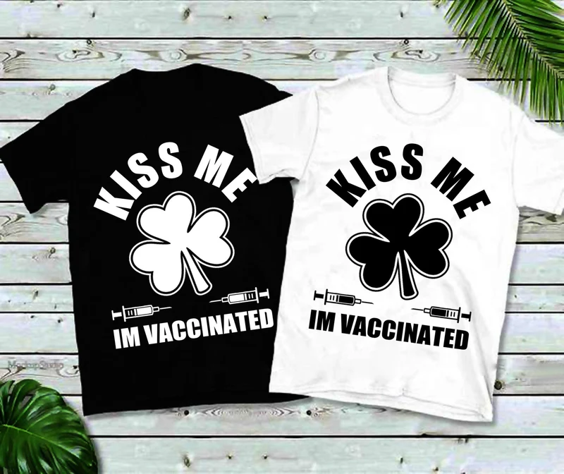 Embrasse-moi, je suis vacciné T-shirts, Pro Vaccin, Pro Science, Rétro, Chemise de vaccination drôle, Embrassez-moi, je suis vacciné, Sensibilisation aux vaccins,