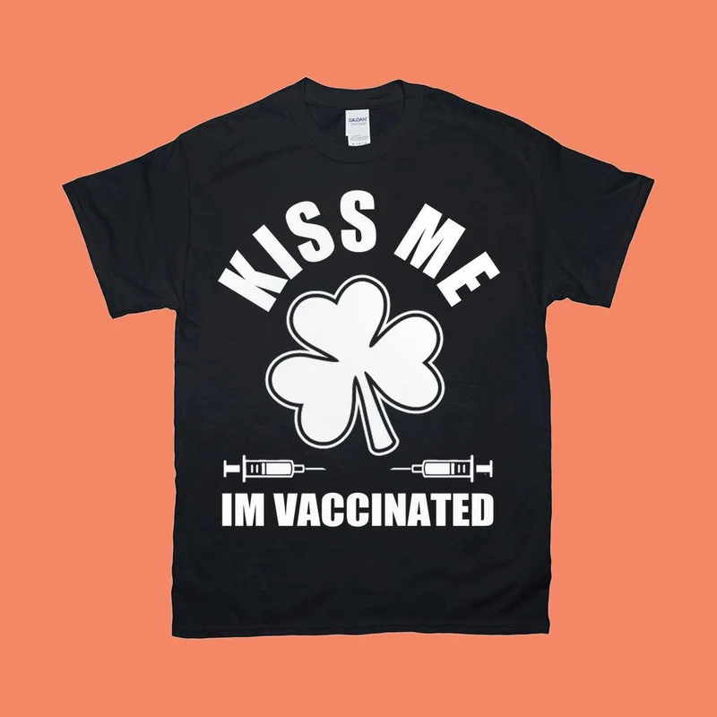 Embrasse-moi, je suis vacciné T-shirts, Pro Vaccin, Pro Science, Rétro, Chemise de vaccination drôle, Embrassez-moi, je suis vacciné, Sensibilisation aux vaccins,