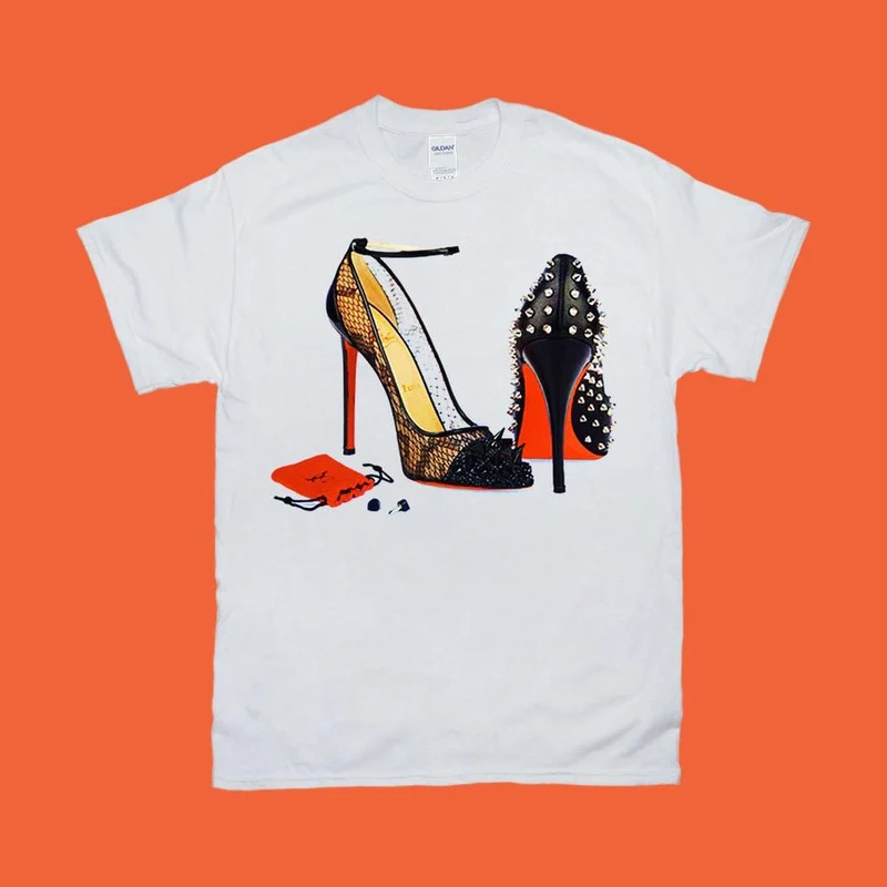 Chaussures à talons hauts | Orange | T-shirts