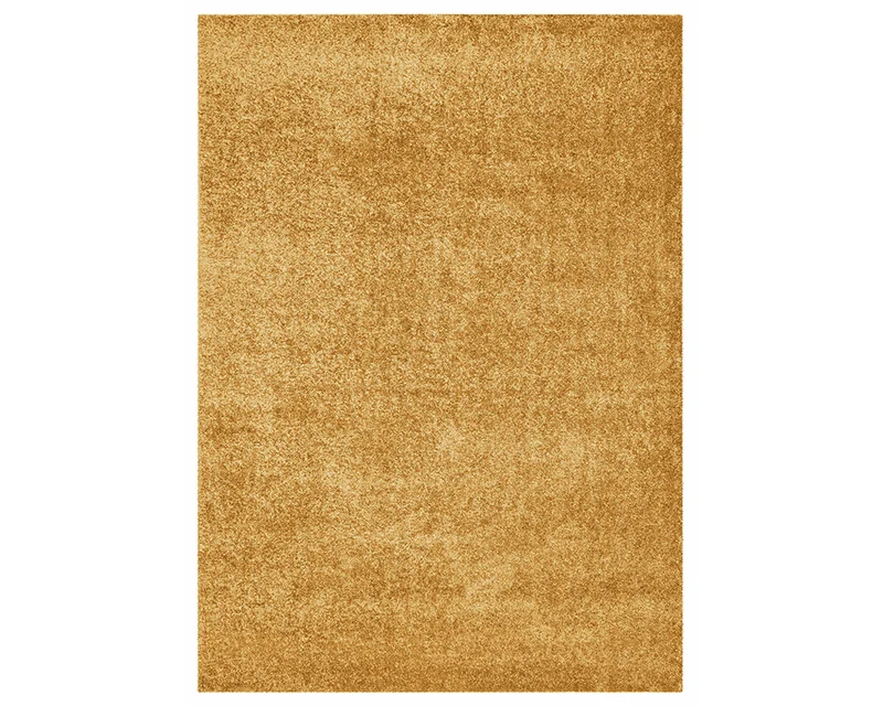 Tapis salon moutarde uni - Tender