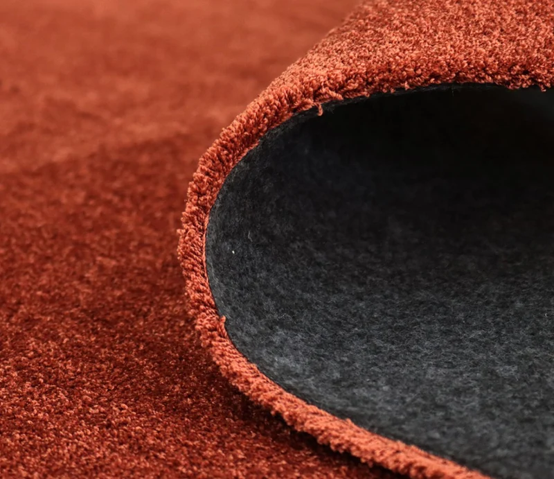 Tapis salon lavable en machine marron uni - Touch