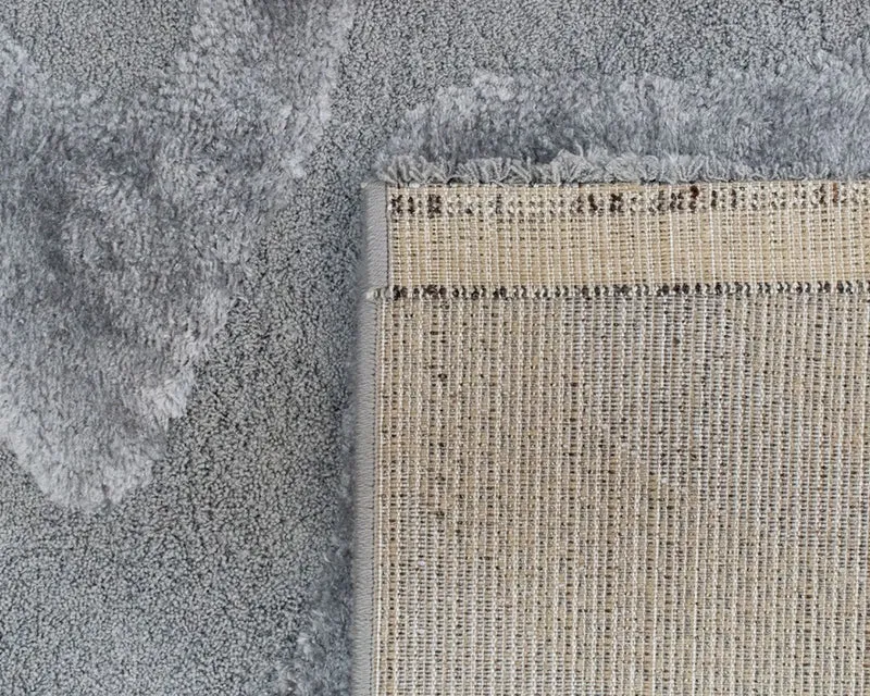 Tapis salon gris foncé épais - Nagano