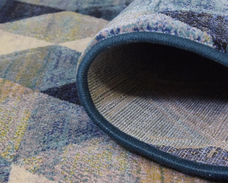 Tapis salon géométrique multicolore - Monetti