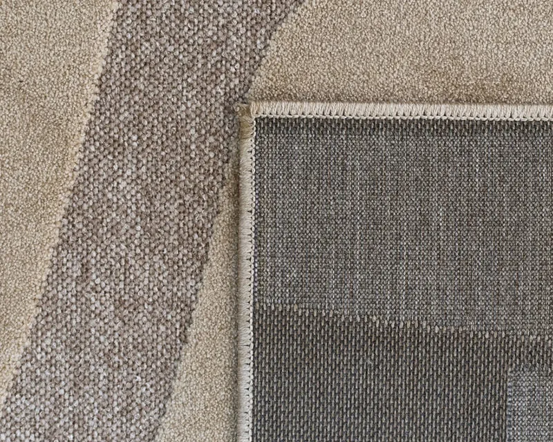 Tapis salon beige taupe original - Malmo