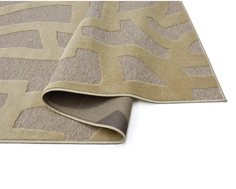 Tapis salon beige taupe original - Malmo
