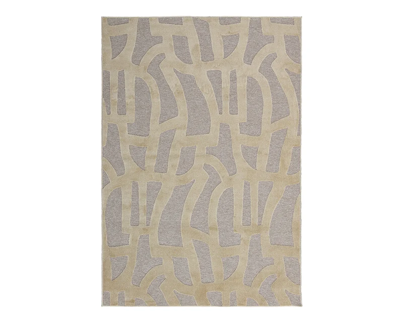 Tapis salon beige taupe original - Malmo