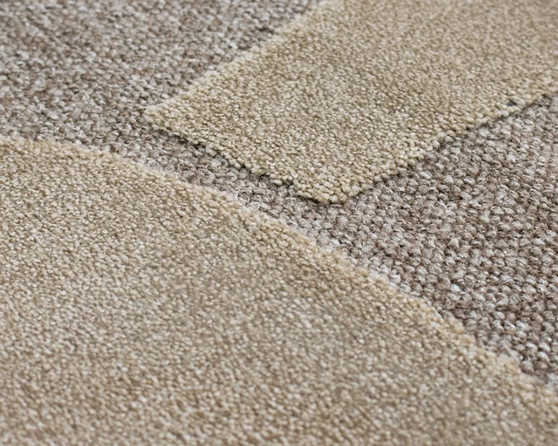 Tapis salon beige taupe original - Malmo