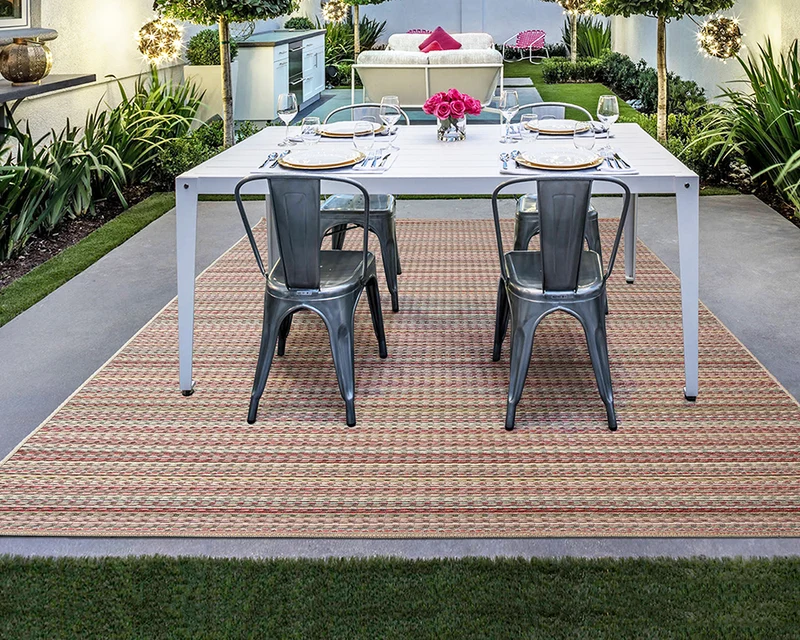 Tapis pour terrasse extérieur à rayure - Varadero