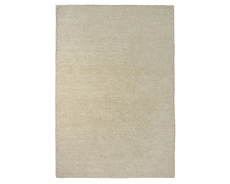 Tapis pour le salon unicolore beige - Natural Dots