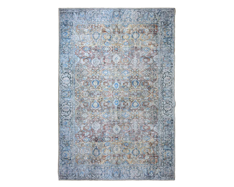 Tapis oriental bleuté rectangulaire - Sahara