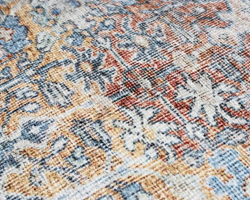 Tapis oriental bleuté rectangulaire - Sahara