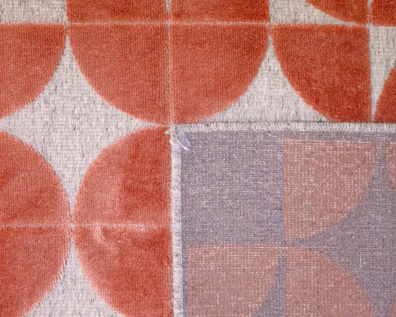 Tapis fin salon gris et marron - Raffinato