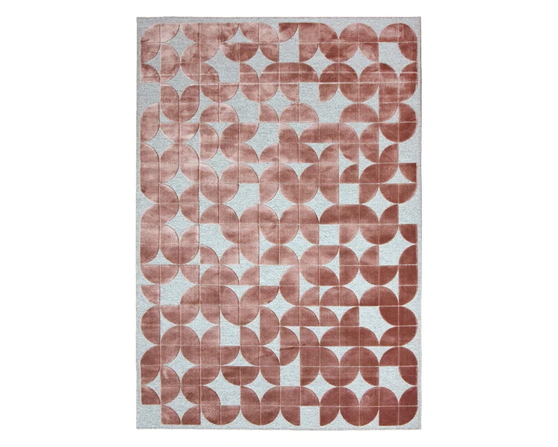 Tapis fin salon gris et marron - Raffinato