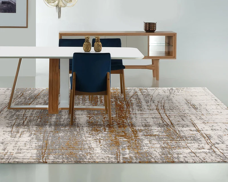 Tapis design salon gris - Cloud Chenille