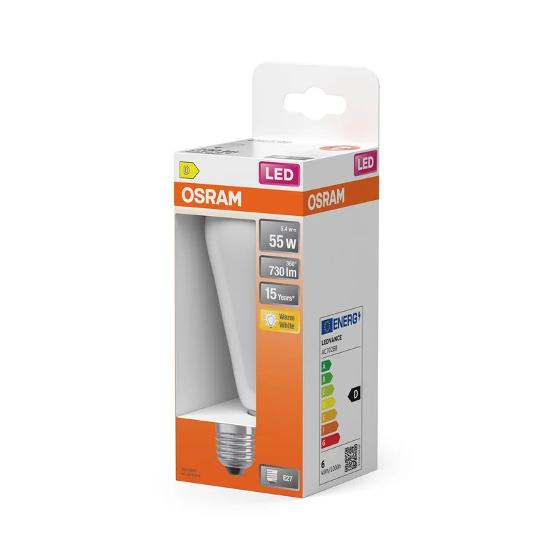Rétrofit LED CLASSIC ST 5.4W 827 Givré E27