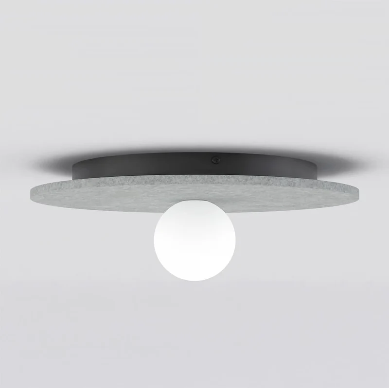 Suspension feutre rond design boho artisanal