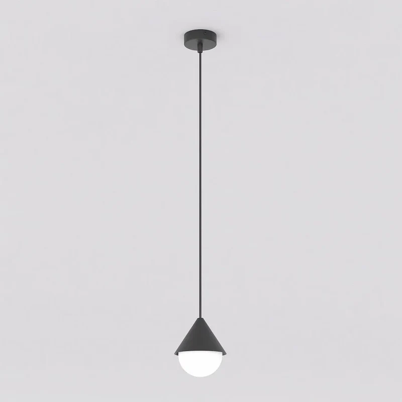 Suspension tube verre soufflé design épuré