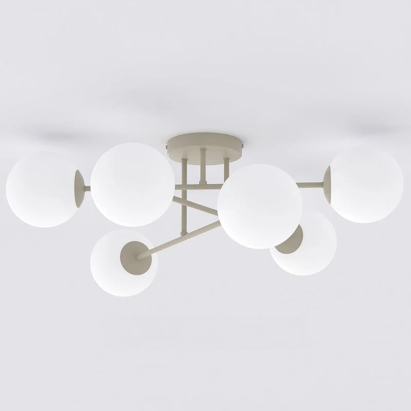 Lustre de Cuisine - Spots verre transparent style moderne