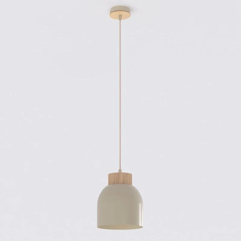 Suspension bois et métal style scandinave naturel