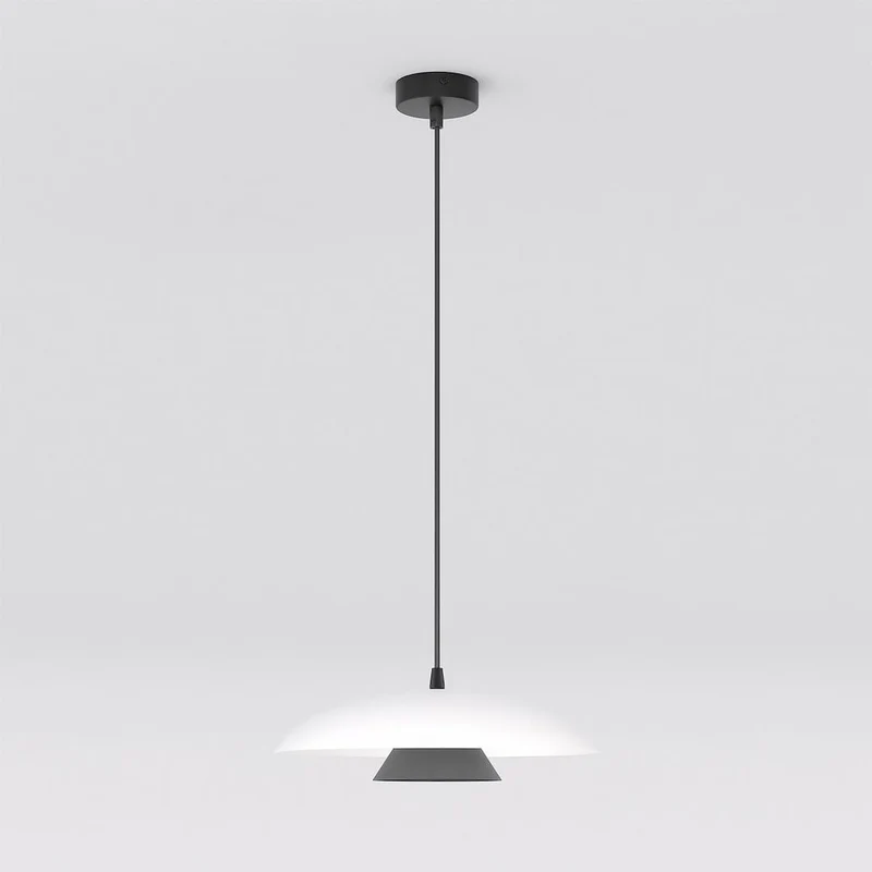 Suspension Cuisine - Cylindre acier finition mate scandinave