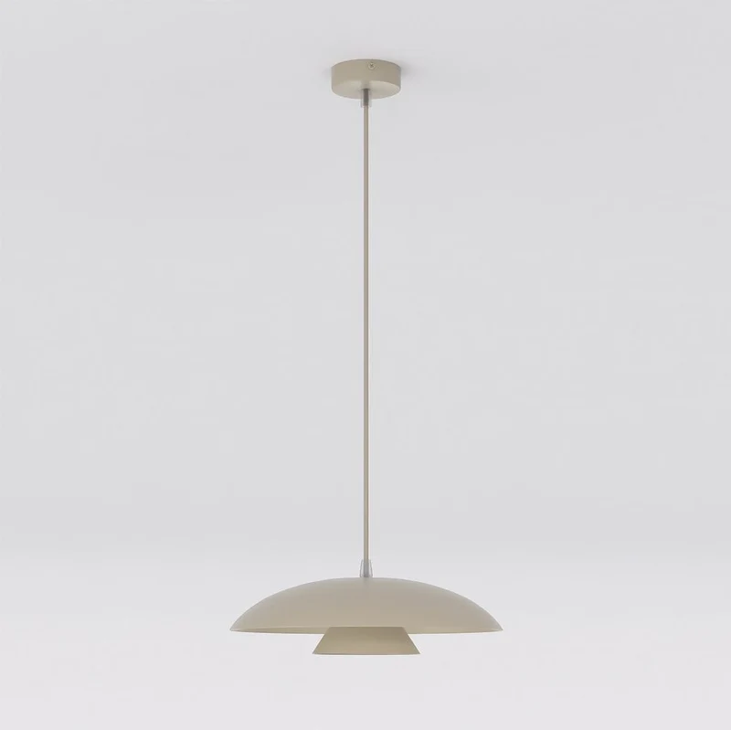 Suspension Cuisine - Cylindre acier finition mate scandinave