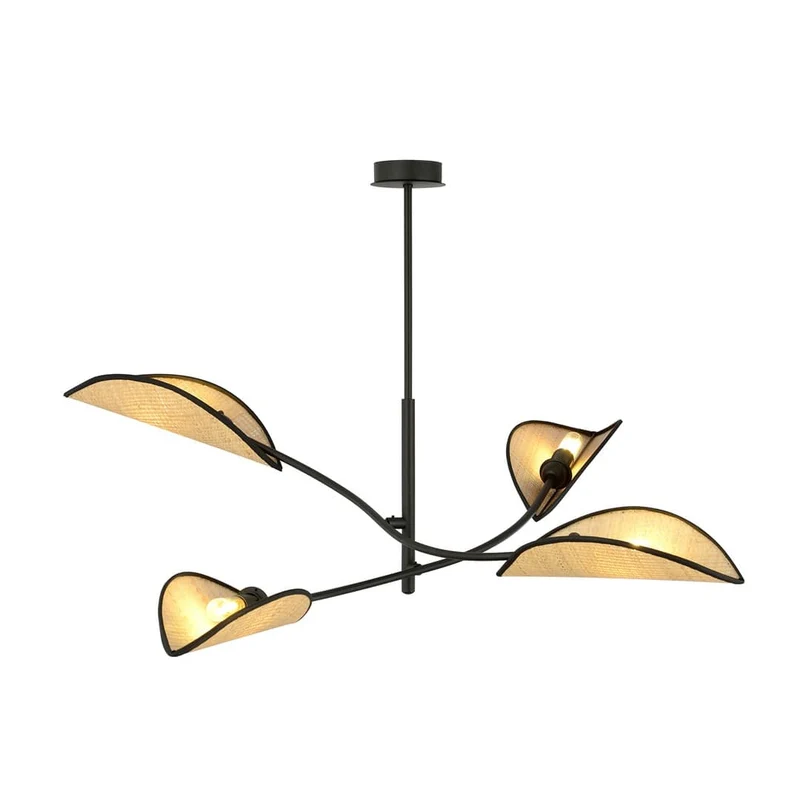 Lustre abat-jour tissu glamour grand format