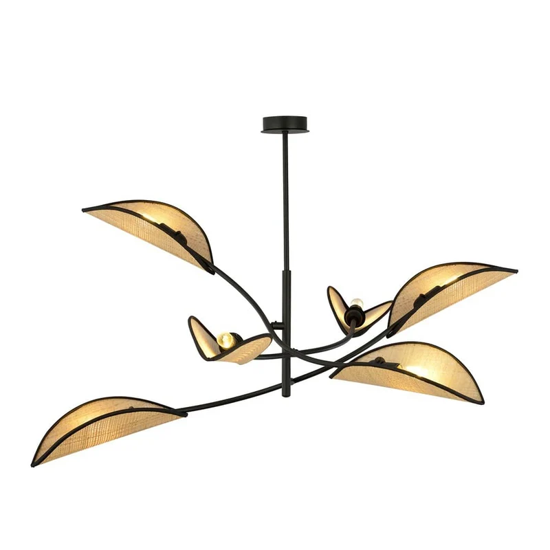 Lustre abat-jour tissu glamour grand format