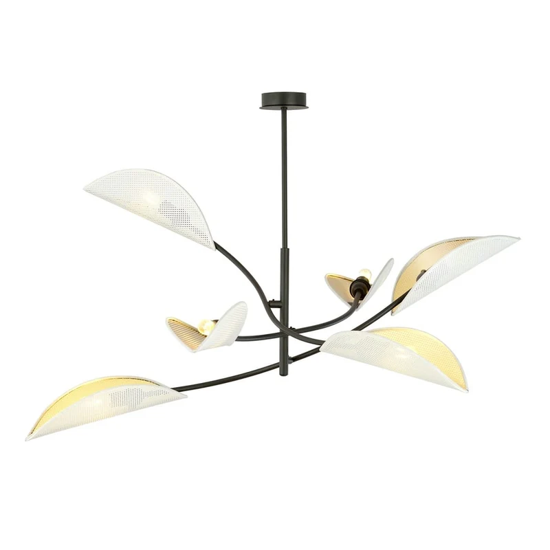 Lustre abat-jour tissu glamour grand format