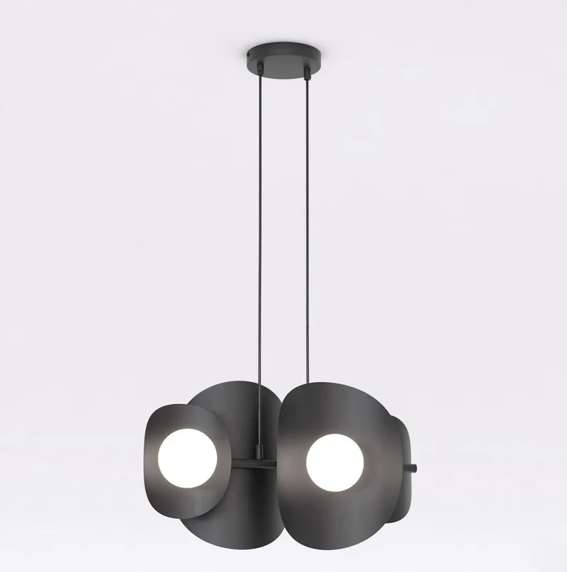 Suspension lustre linéaire noir moderne