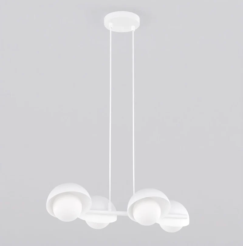 Suspension lustre noir acier