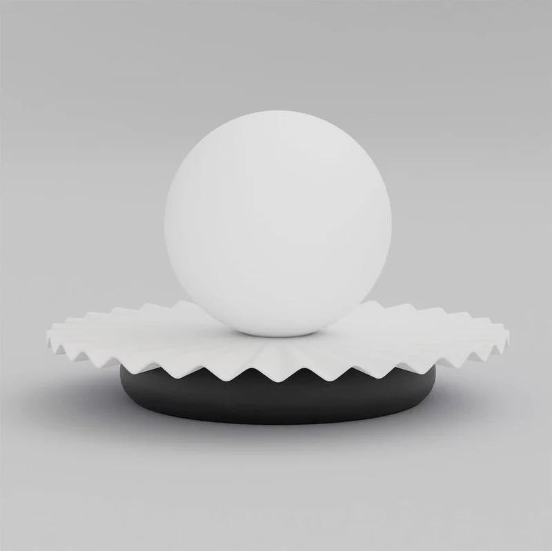 Lampe de Chevet Cannelée - Acier et Verre