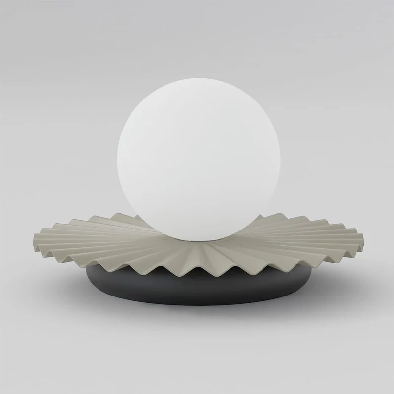 Lampe de Chevet Cannelée - Acier et Verre