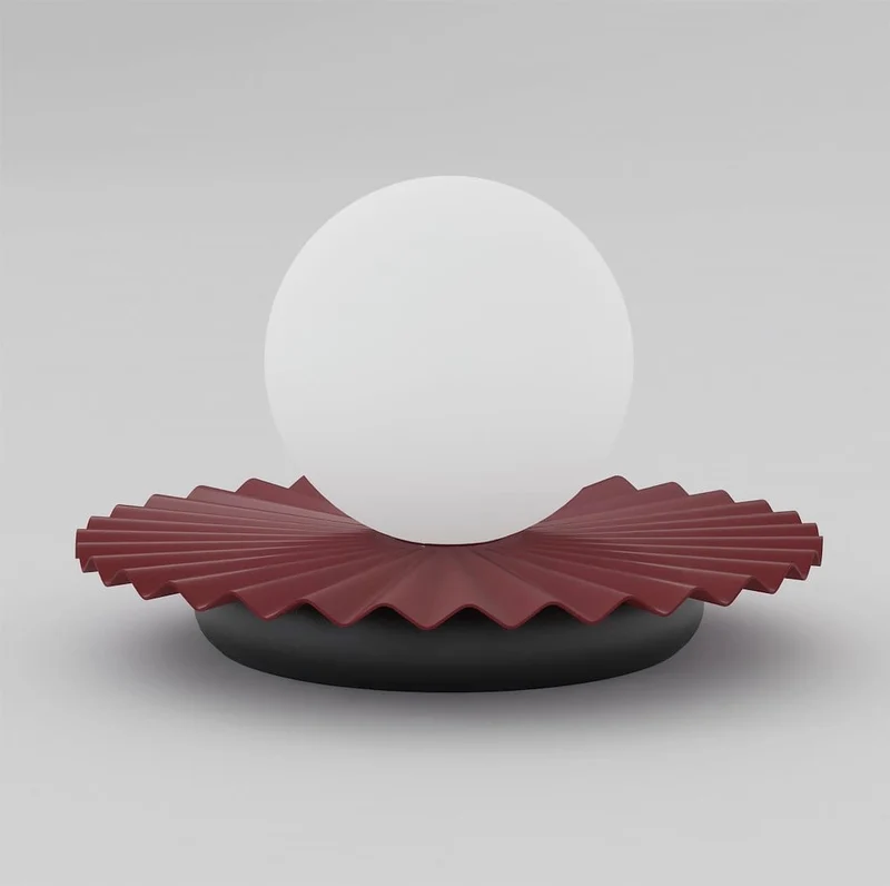 Lampe de Chevet Cannelée - Acier et Verre