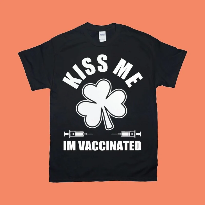 Embrasse-moi, je suis vacciné T-shirts, Pro Vaccin, Pro Science, Rétro, Chemise de vaccination drôle, Embrassez-moi, je suis vacciné, Sensibilisation aux vaccins,