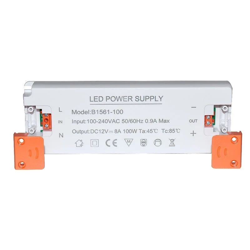 Alimentation LED 12V - 100W - IP20 extra plate