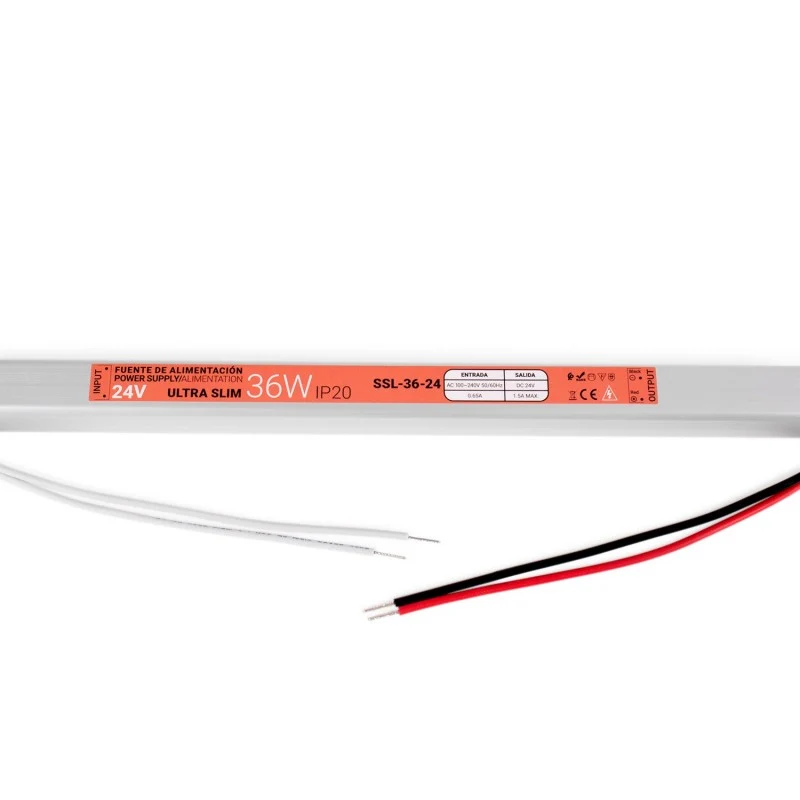 Alimentation LED extra plate 24V - 36W - IP20