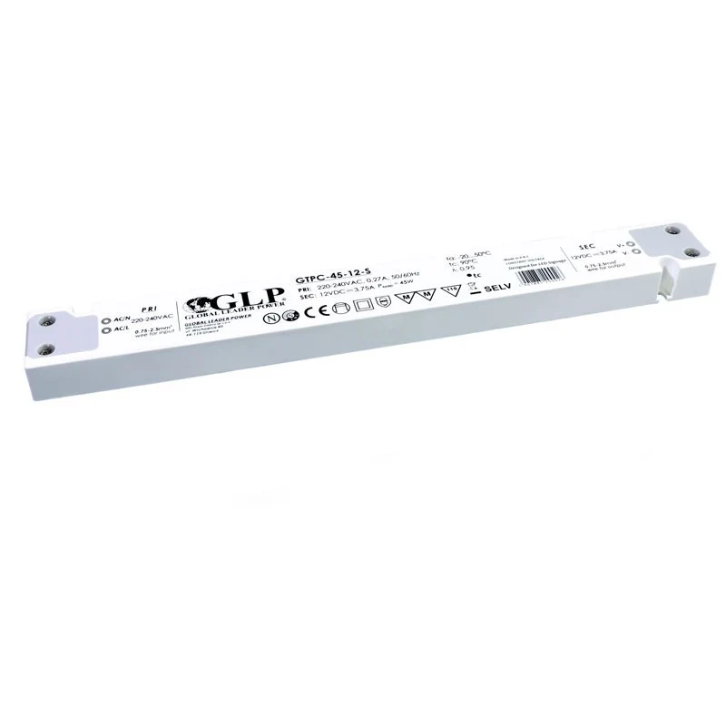 Alimentation LED extra plate 45W 12V - GLP