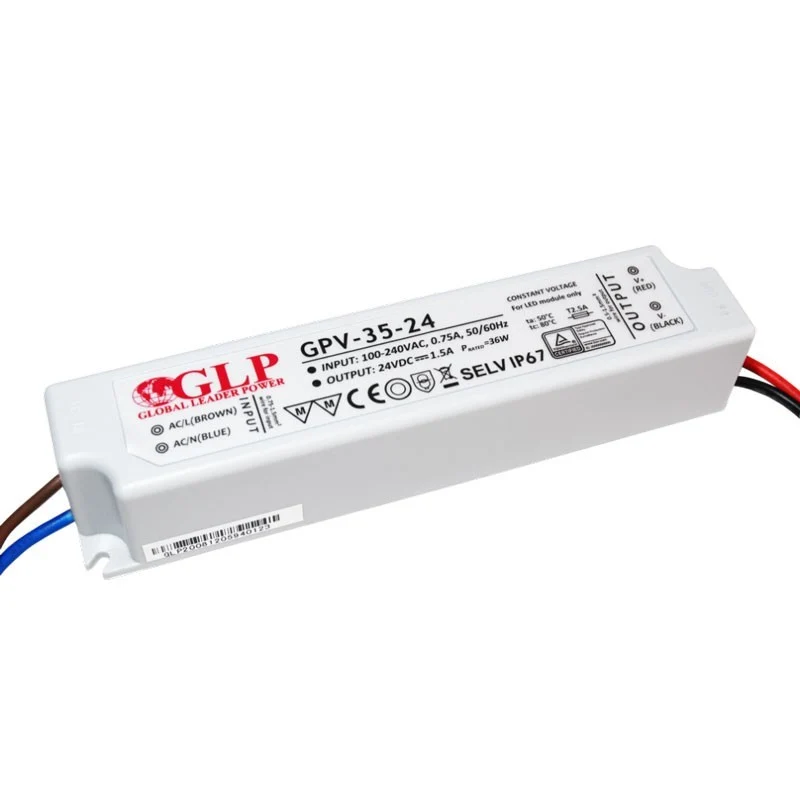 Alimentation LED étanche 24V DC - 35W - IP67 - GLP