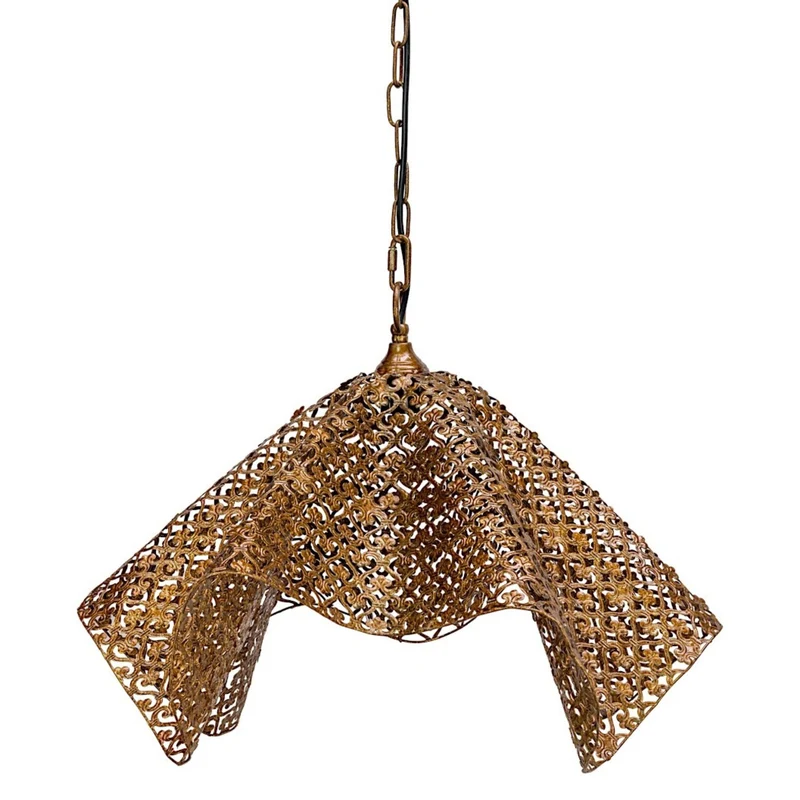 Fichu Suspension en laiton doré