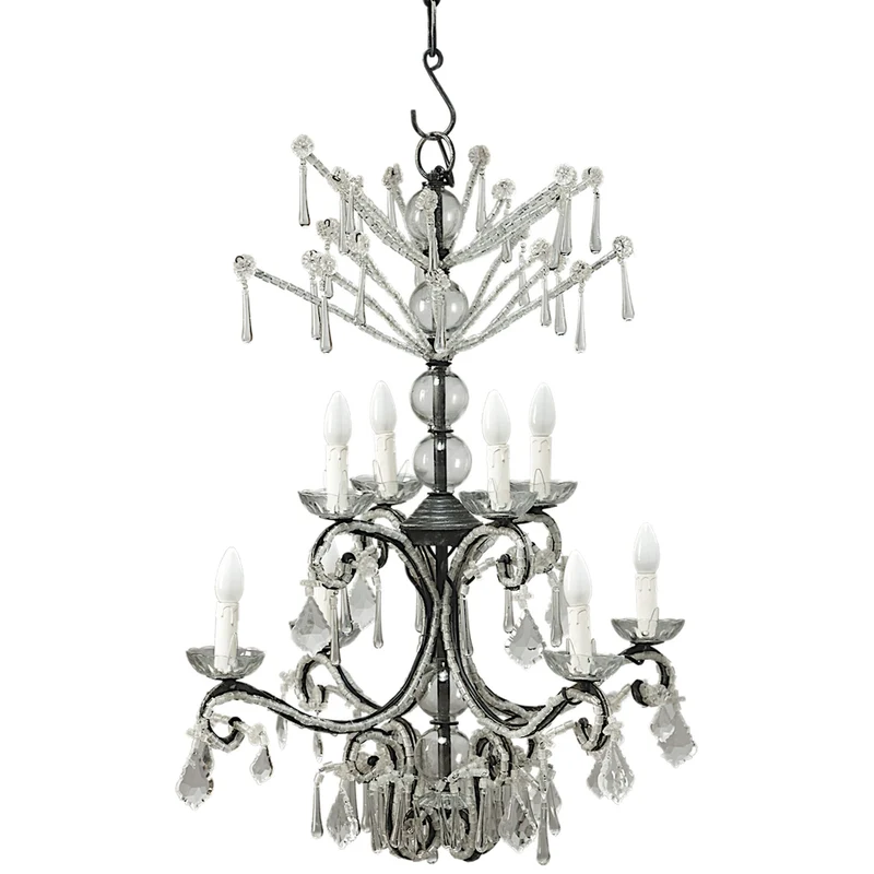 Vienne Lustre en fer et verre Petit Modèle